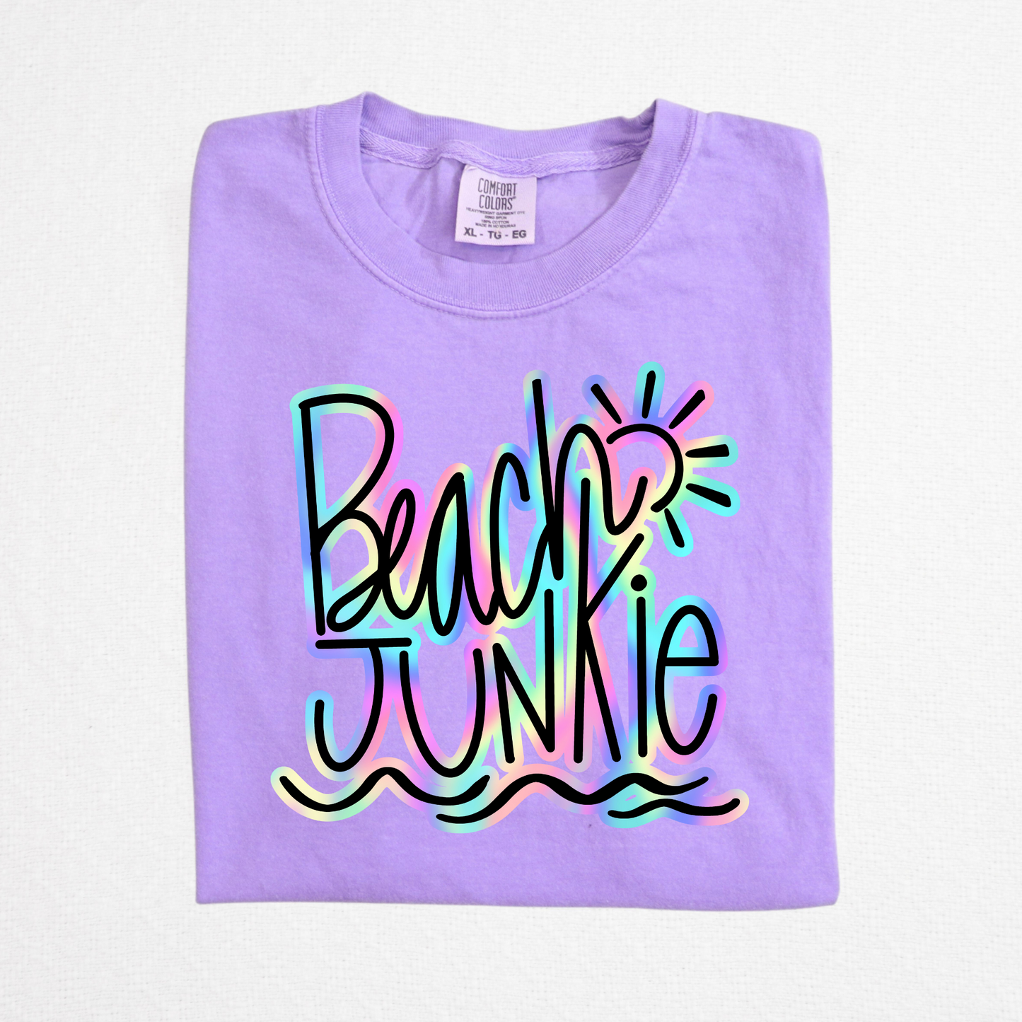 Beach Junkie Full Color DTF Transfer