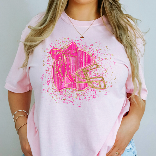 Helmet Breast Cancer Awareness Full Color DTF Transfer