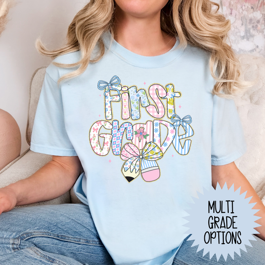Floral Grade (MULTI GRADE OPTIONS) Full Color DTF Transfer