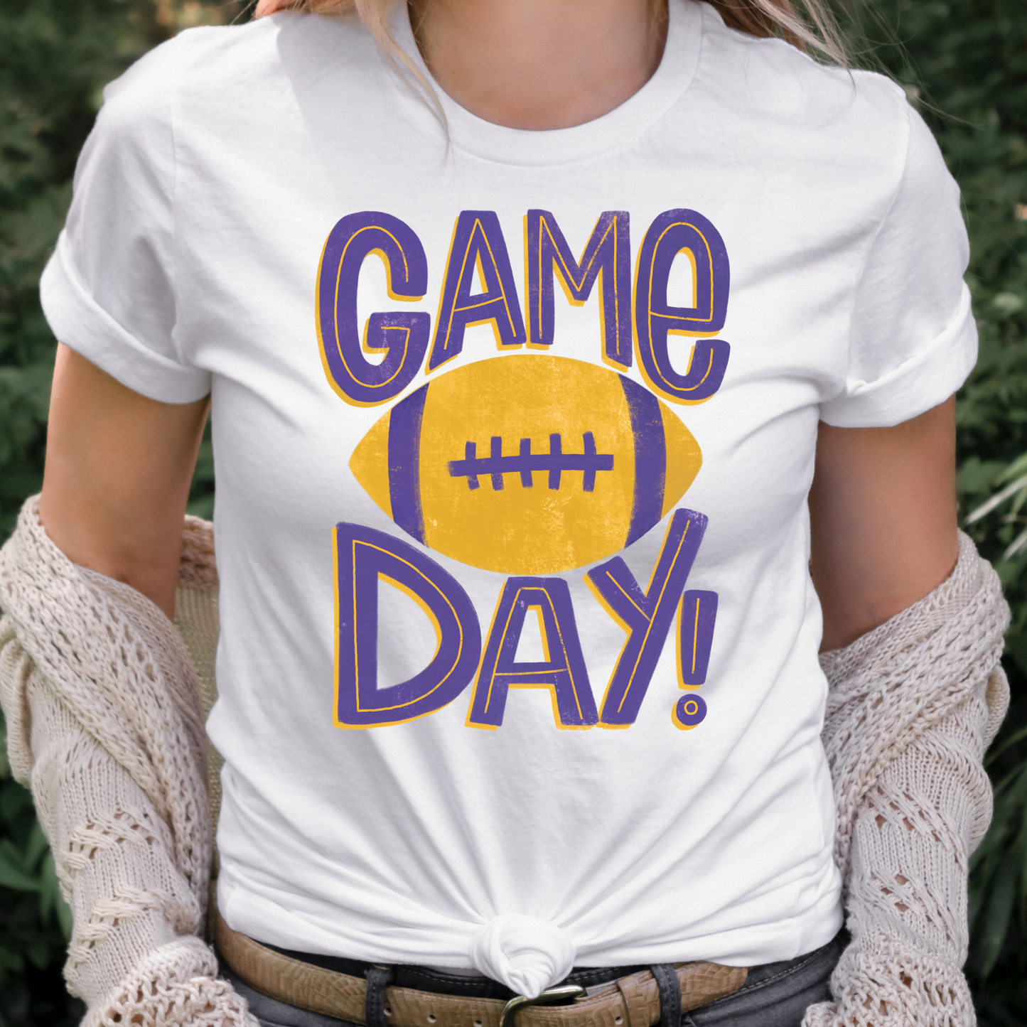 Game Day (Football Purple/Yellow) Full Color DTF Transfer