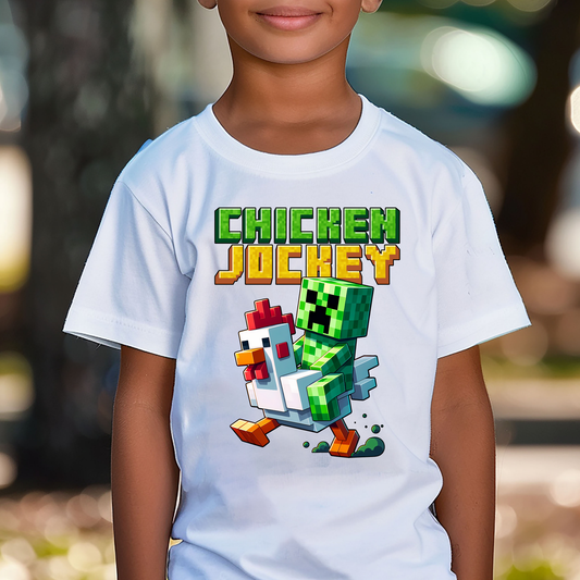 Chicken Jockey Full Color DTF Transfer