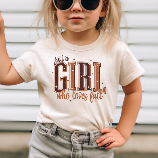 Just A Girl Who Loves Fall Full Color DTF Transfer