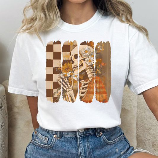 Brushstroke Skeleton Full Color DTF Transfer