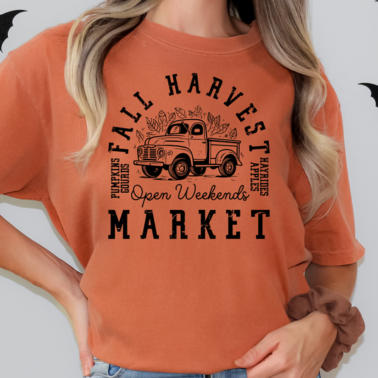 Fall Harvest Market Full Color DTF Transfer