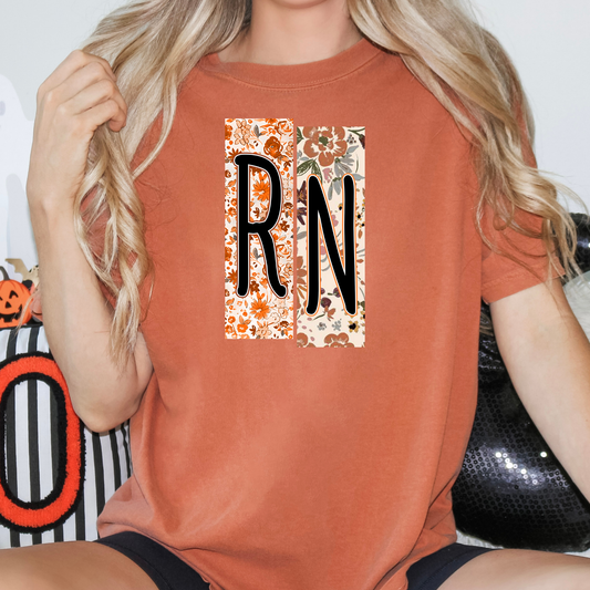 RN (Fall Floral Boxes) Full Color DTF Transfer