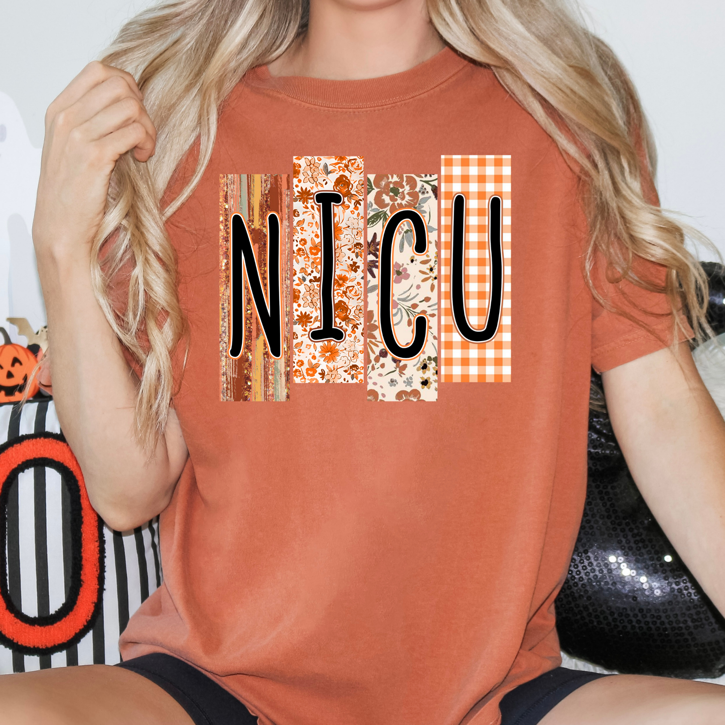 NICU (Fall Floral Boxes) Full Color DTF Transfer