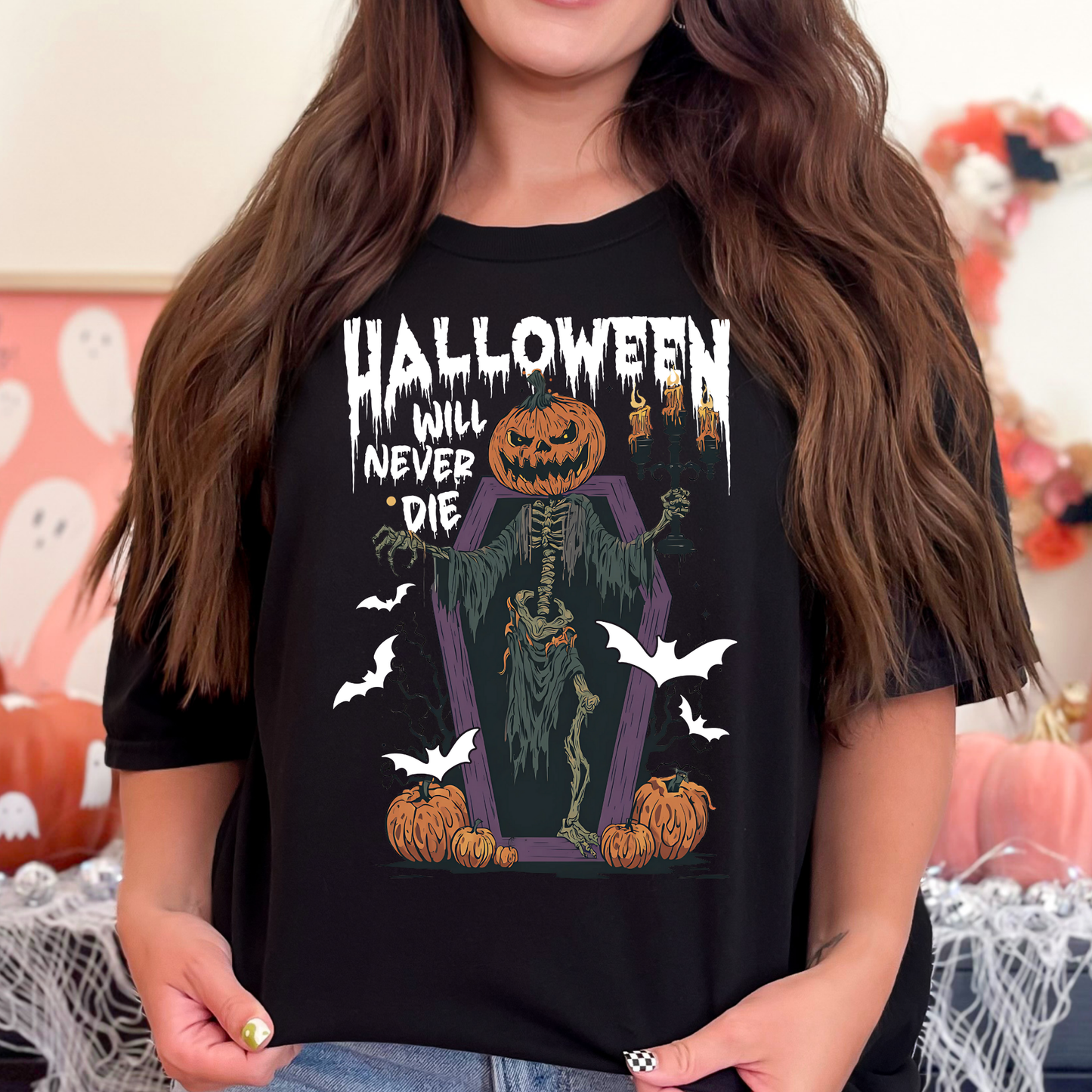 Halloween Will Never Die Full Color DTF Transfer