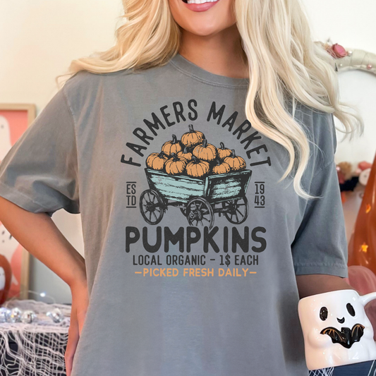 Farmers Market Pumpkins Full Color DTF Transfer