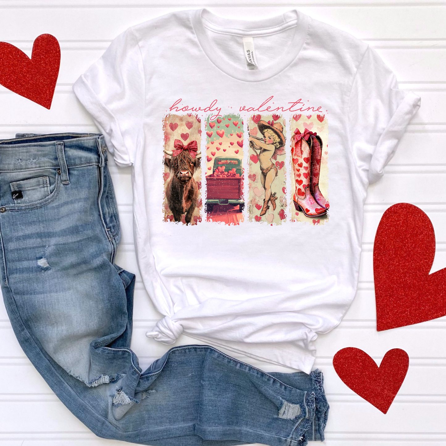 Howdy Valentine (4 Pics) Full Color DTF Transfer