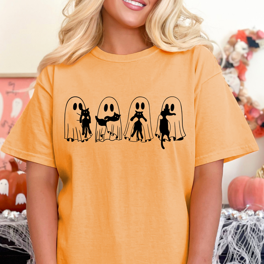 Ghosts w/Black Cats Full Color DTF Transfer