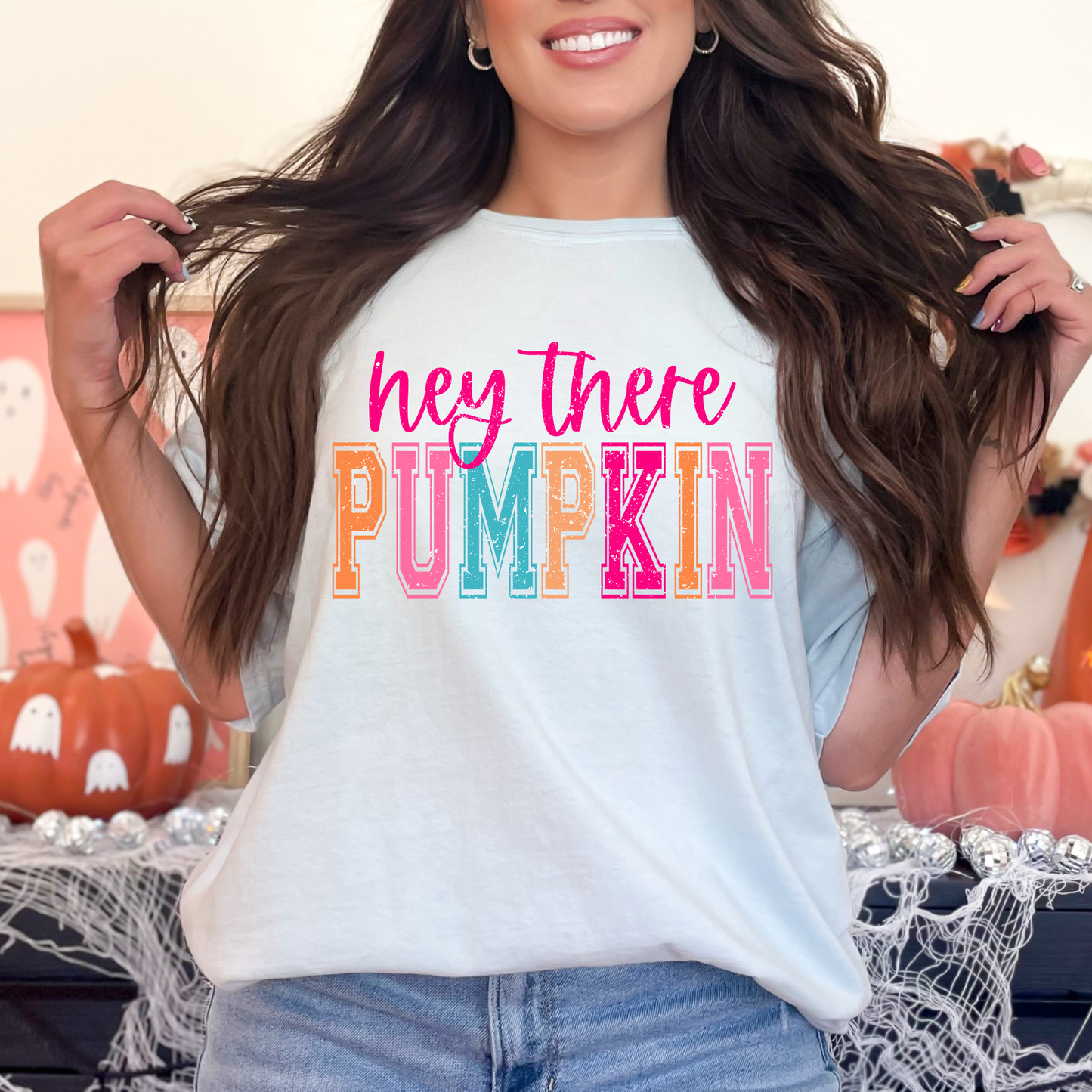 Hey There Pumpkin Full Color DTF Transfer