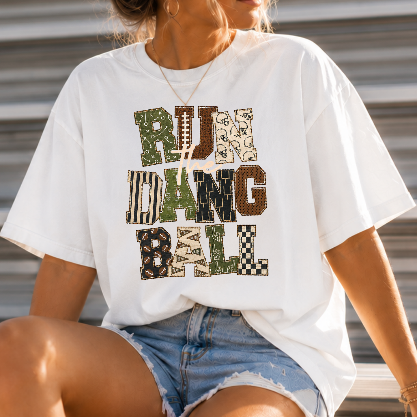 Run The Dang Ball (Football) Full Color DTF Transfer