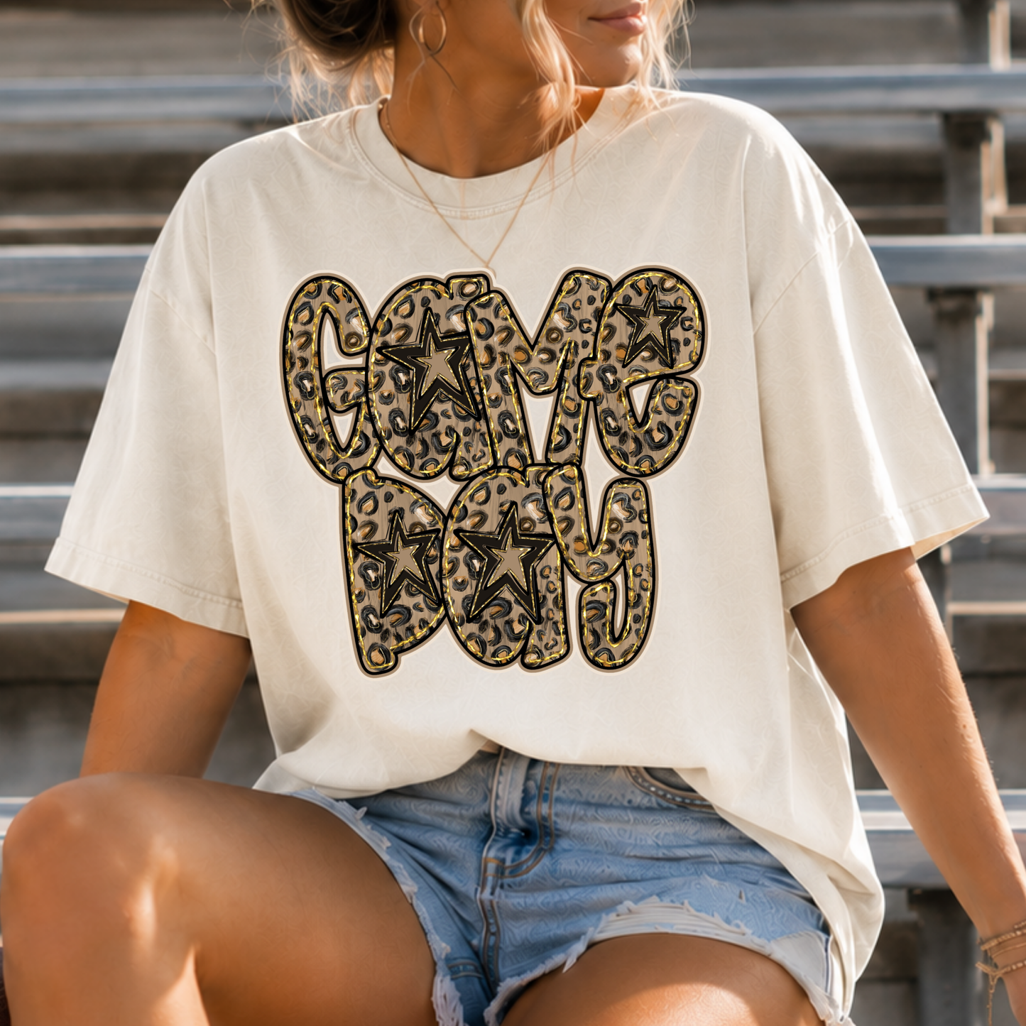 Game Day (Leopard/Stars) Full Color DTF Transfer