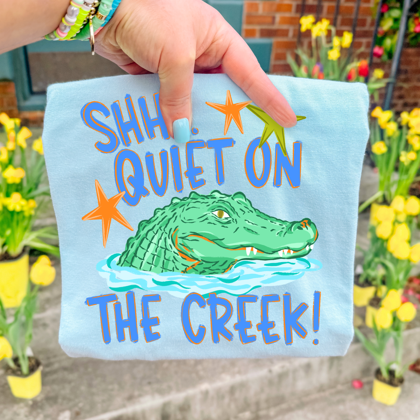 Shh… Quiet On The Creek (Boy) Full Color DTF Transfer