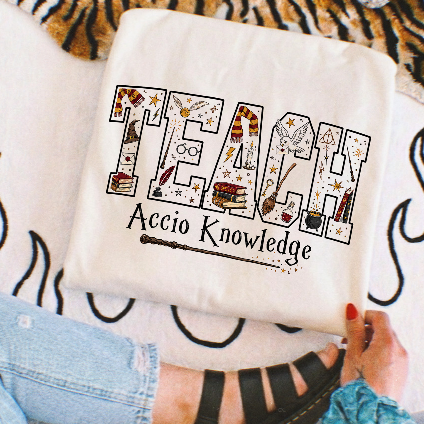 Teach - Accio Knowledge (Harry Potter) Full Color DTF Transfer
