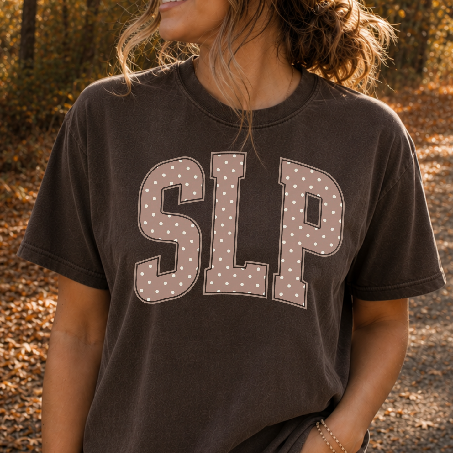 SLP (Brown Polka Dot) Full Color DTF Transfer
