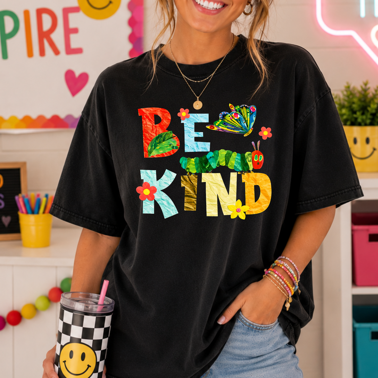 Be Kind (Caterpillar) Full Color DTF Transfer