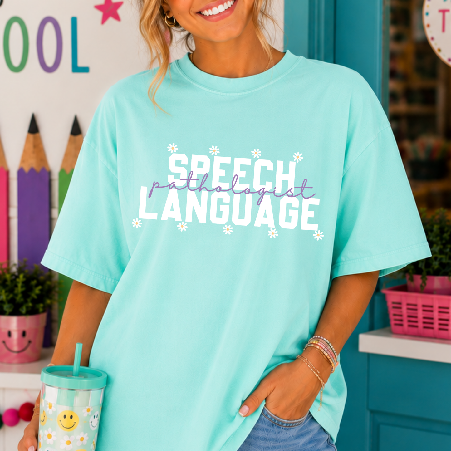 Speech Language Full Color DTF Transfer
