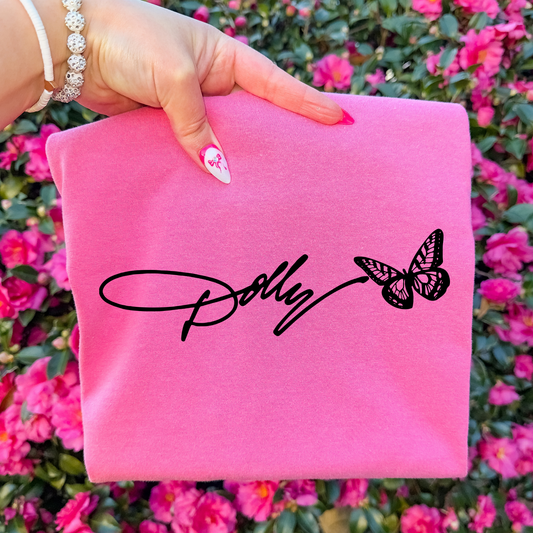 Dolly Signature (Butterfly) Full Color DTF Transfer