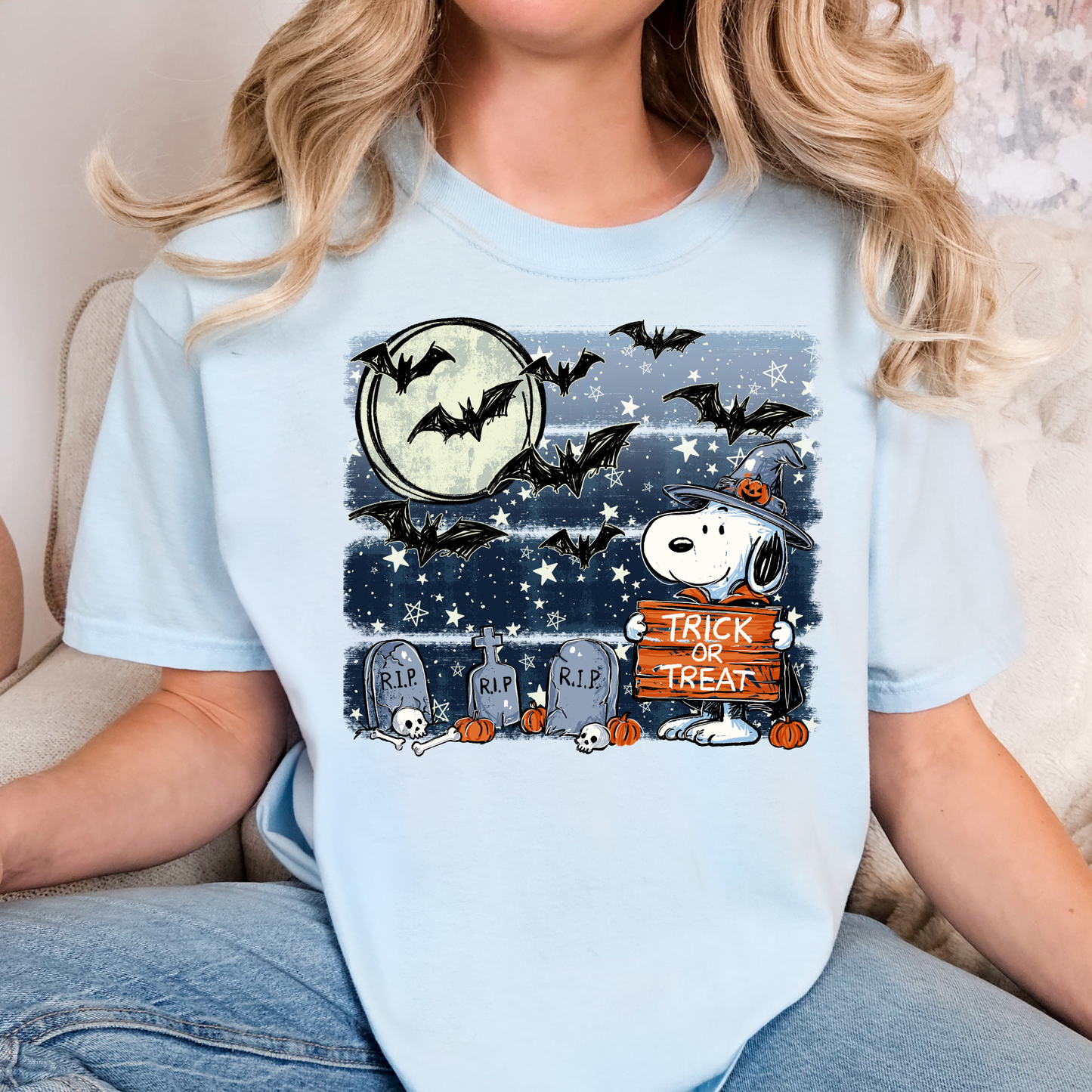 Snoopy Halloween Full Color DTF Transfer