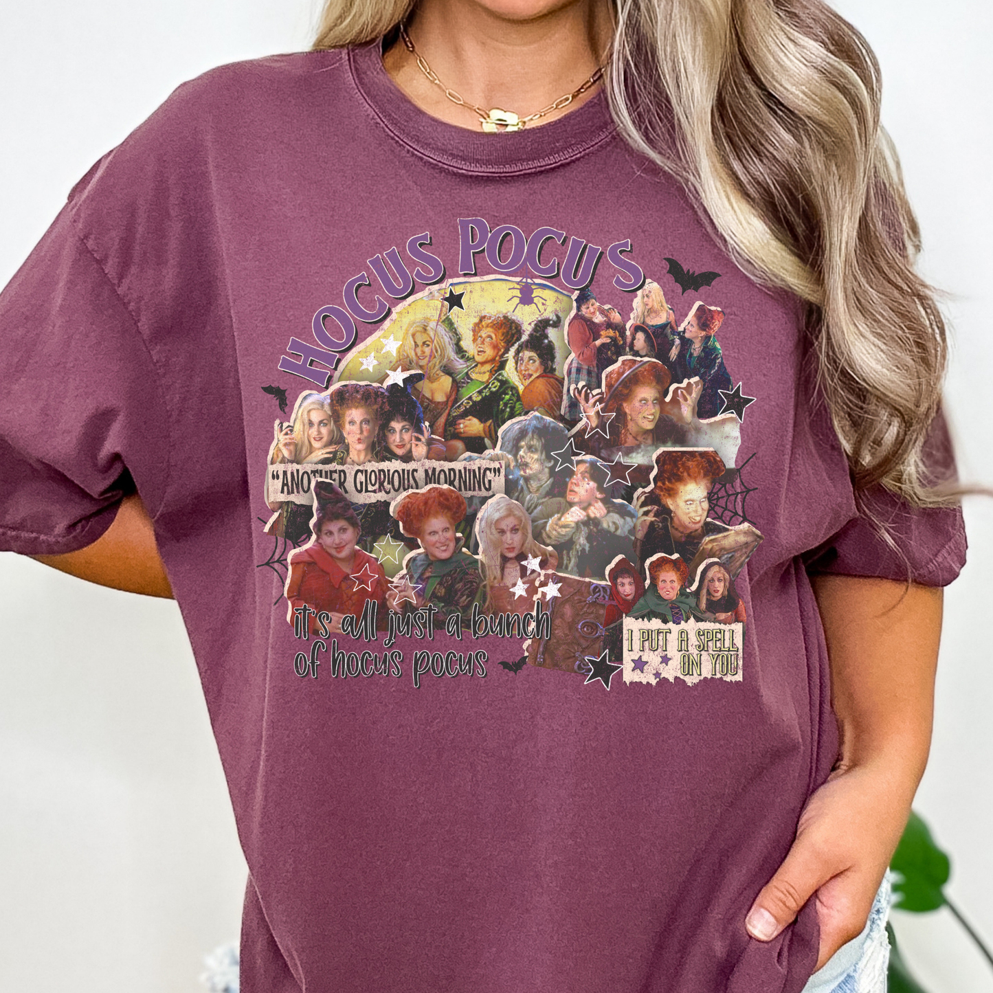 Hocus Pocus Collage (Heavy Distress) Full Color DTF Transfer