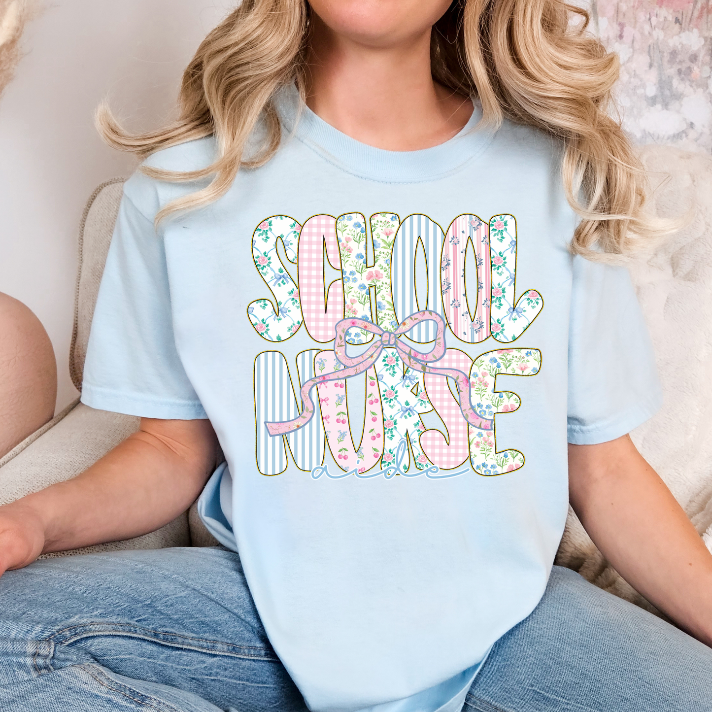 School Nurse Aide Full Color DTF Transfer