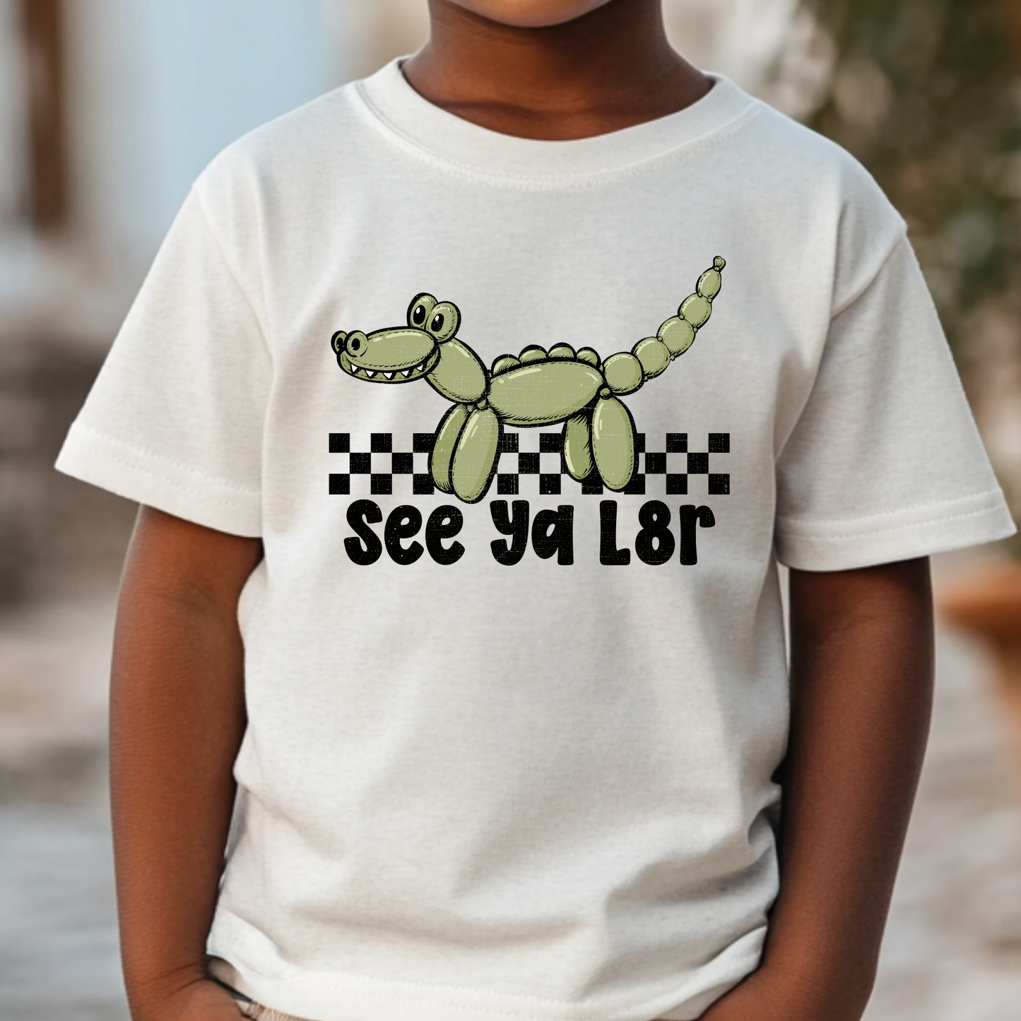 Alligator Balloon Animal (See Ya L8r) Full Color DTF Transfer