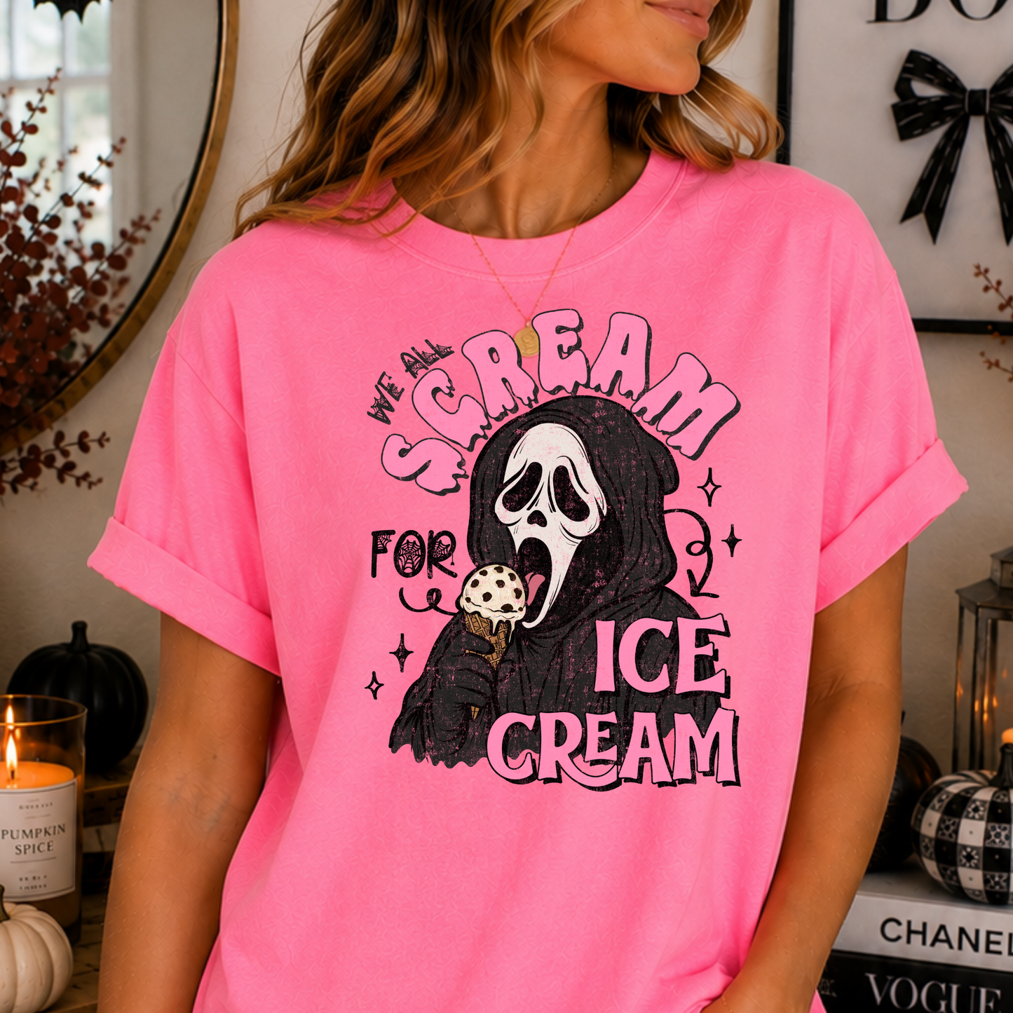 We All Scream For Ice Cream Full Color DTF Transfer