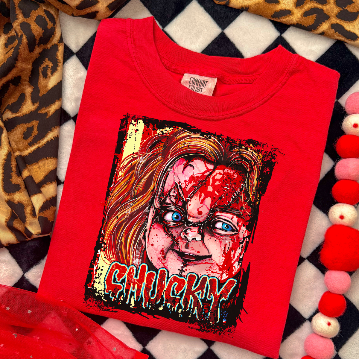 Chucky Bloody Full Color DTF Transfer