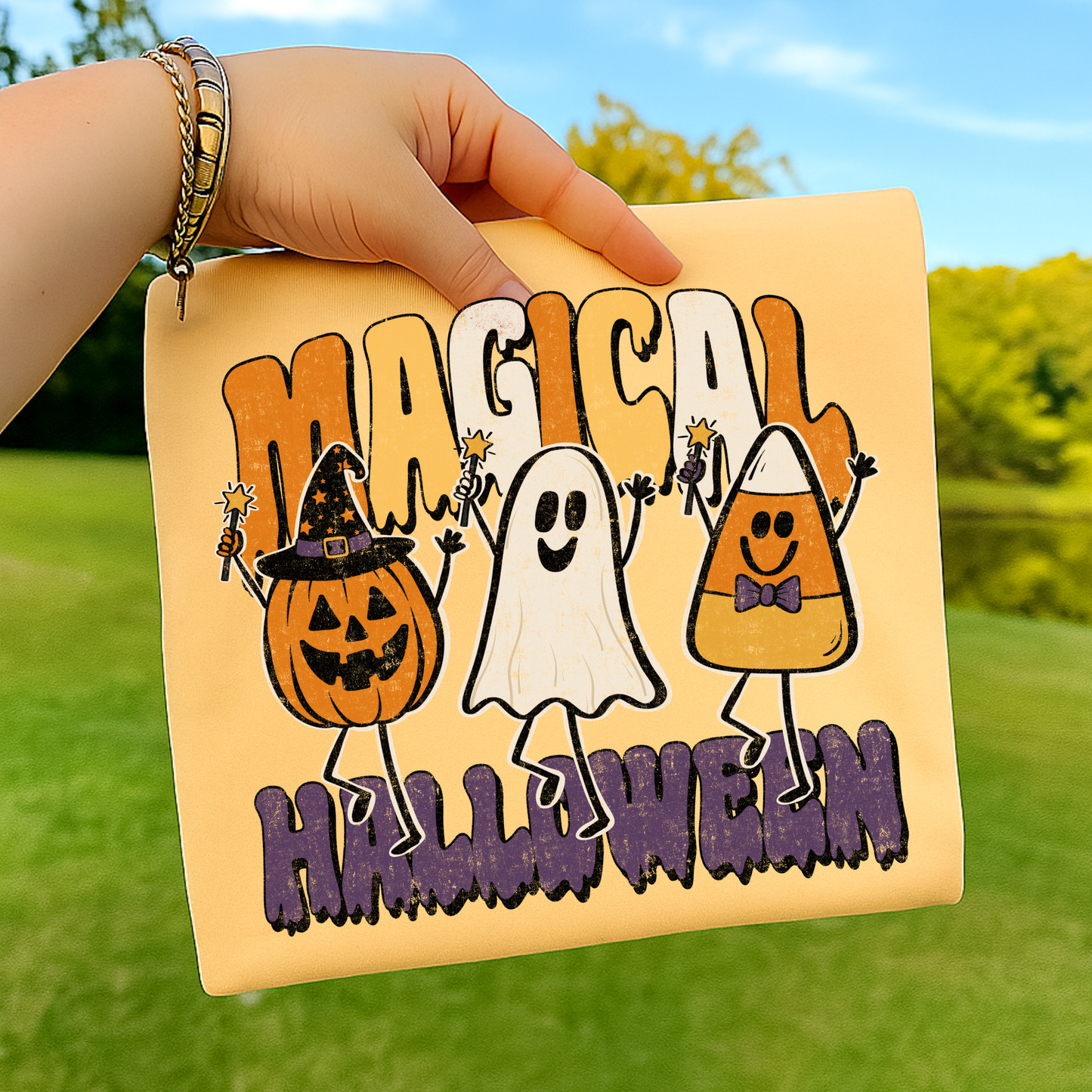 Magical Halloween Full Color DTF Transfer