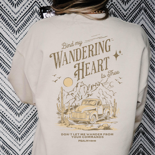 Bind My Wandering Heart To Thee Psalm 119:10 ull Color DTF Transfer