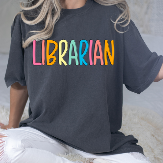 Librarian (Multi Color) Full Color DTF Transfers