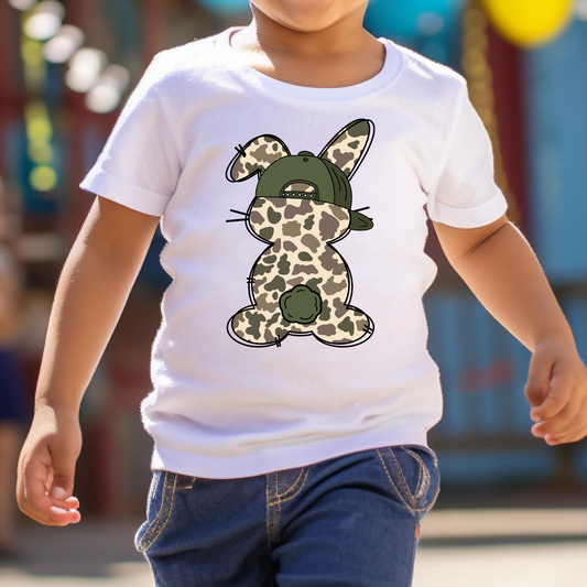 Camo Bunny Full Color DTF Transfer