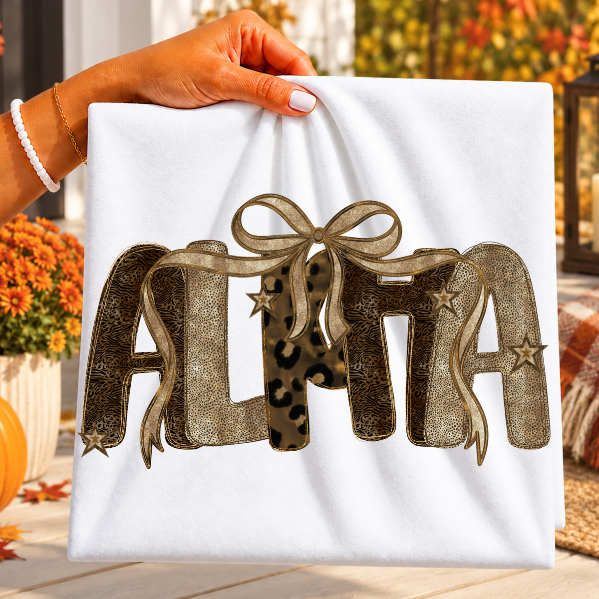 Leopard Pattern Alpha Full Color DTF Transfer