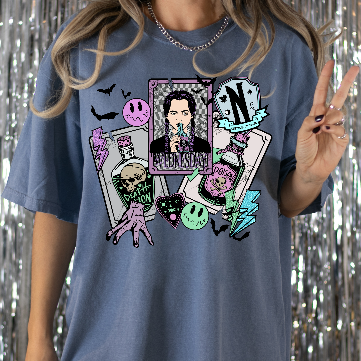 Wednesday Adams Collage Full Color DTF Transfer