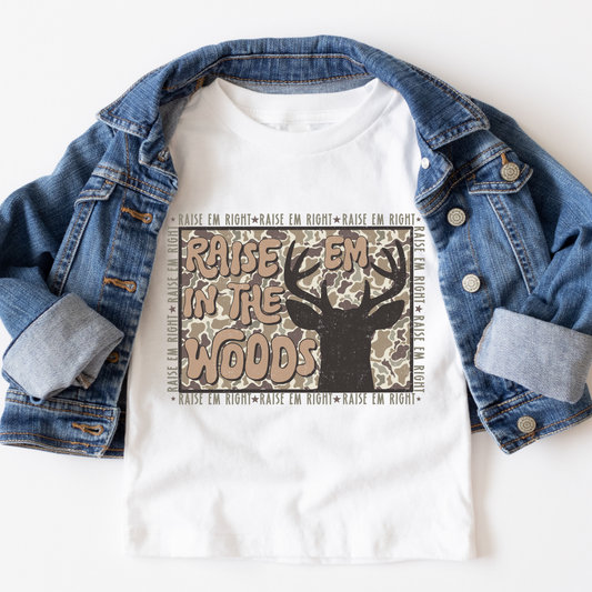 Raise Em In The woods Full Color DTF Transfer