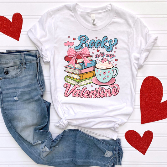 Books Are My Valentine Full Color DTF Transfer