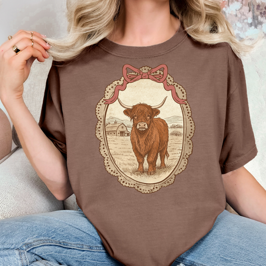 Vintage Frame Heifer Full Color DTF Transfer