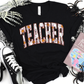 Halloween Pattern Teacher Full Color DTF Transfer