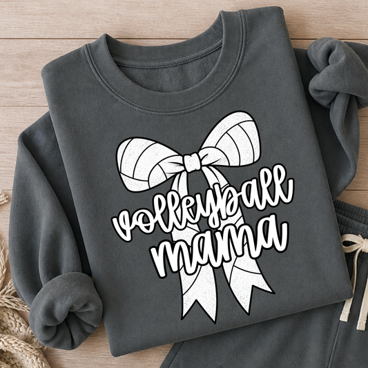 Volleyball Mama Bow Full Color DTF Transfer