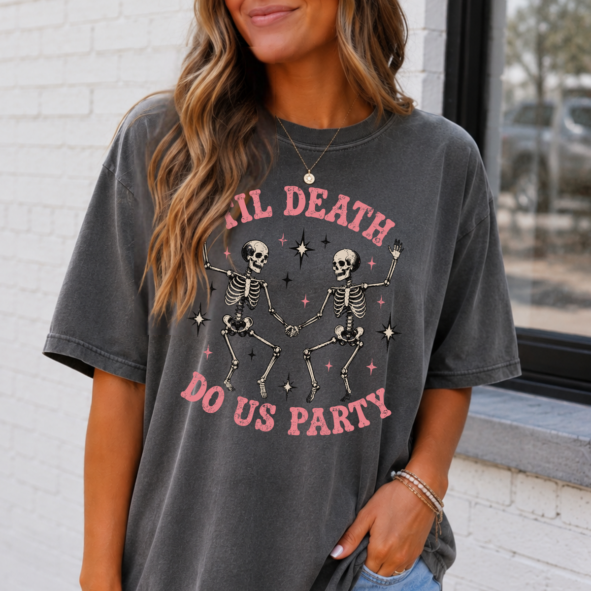 Til Death Do Us Party - Skeleton's Full Color DTF Transfer