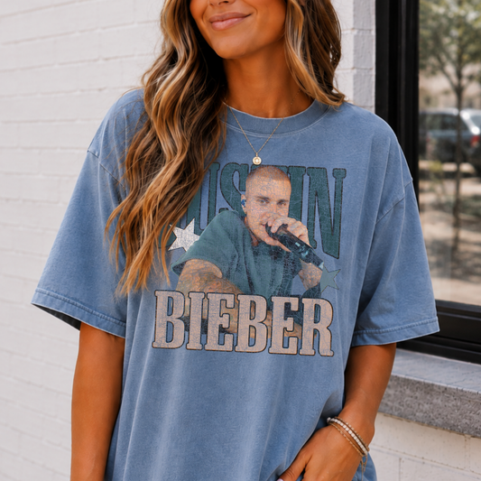 Justin Bieber Full Color DTF Transfer