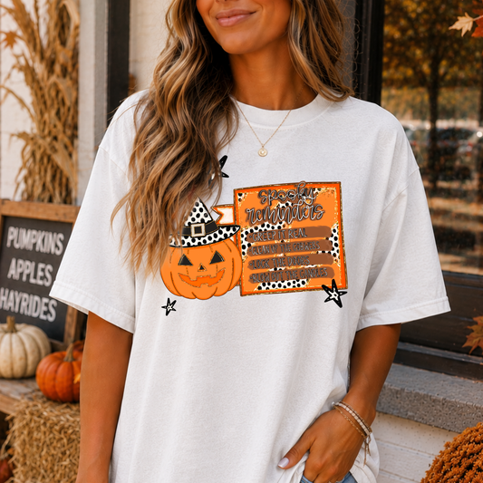 Spooky Reminders Full Color DTF Transfer