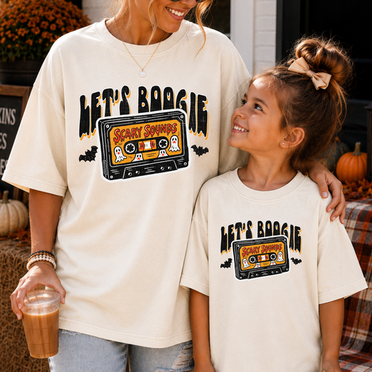 Lets Boogie (Cassette) Full Color DTF Transfer