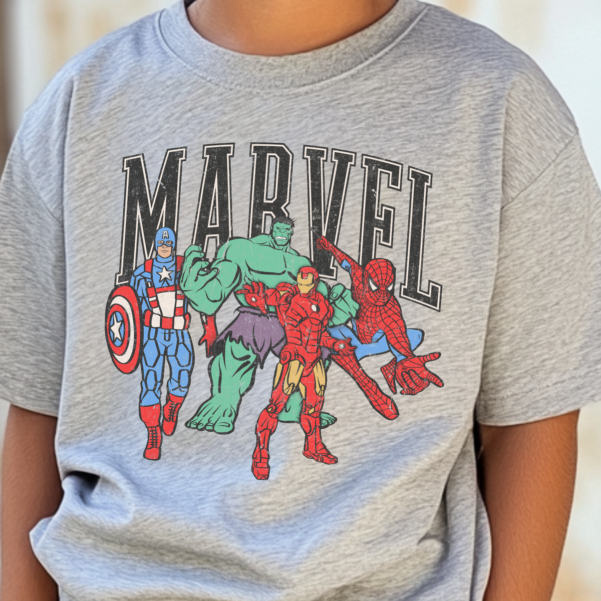 Marvel Super Heros Full Color DTF Transfer