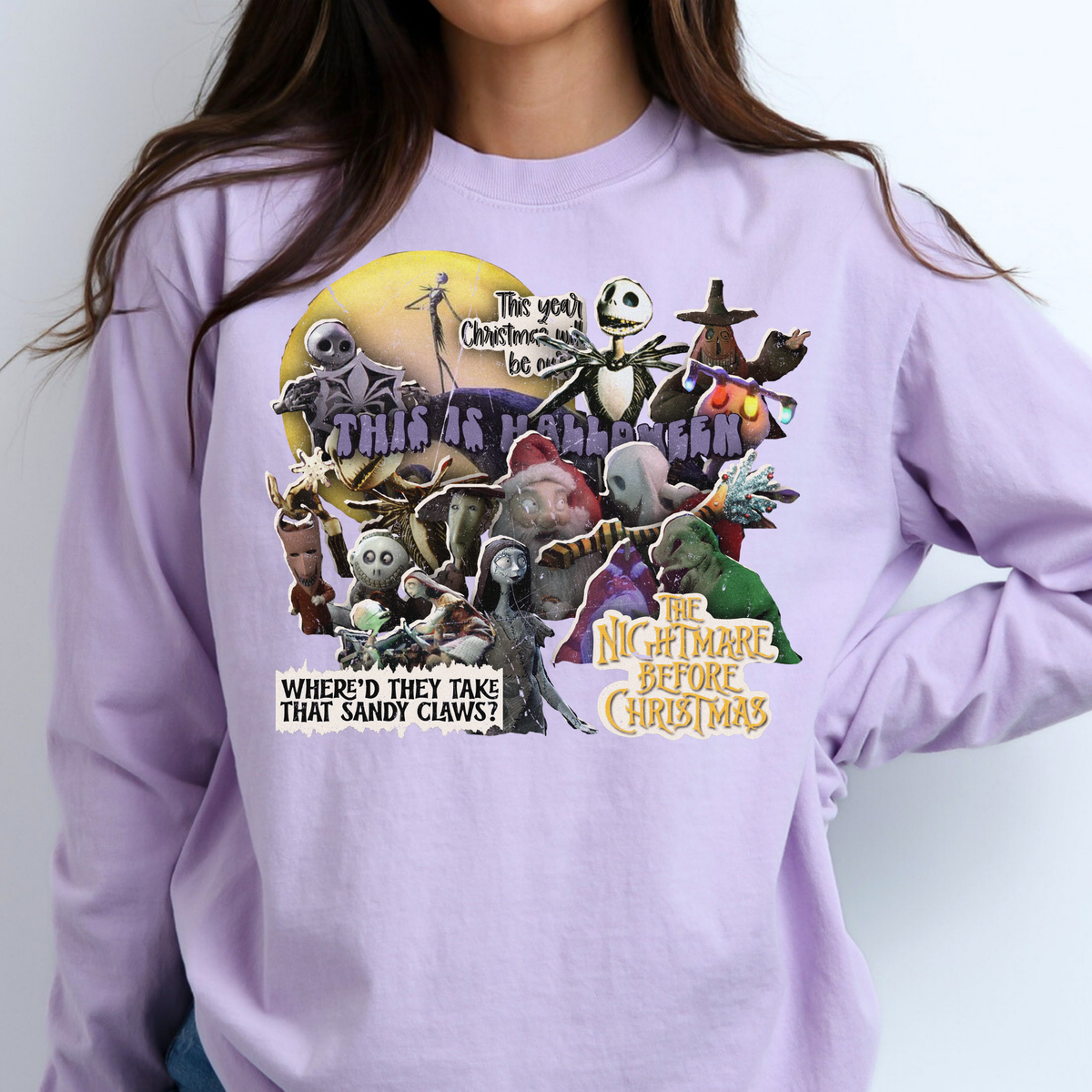 Nightmare Before Christmas Full Color DTF Transfer