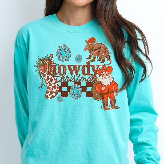 Howdy Christmas Full Color DTF Transfer