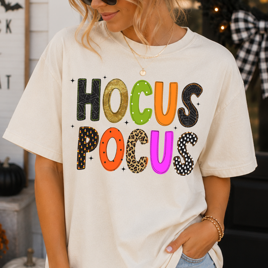 Hocus Pocus (Multi Color) Full Color DTF Transfer