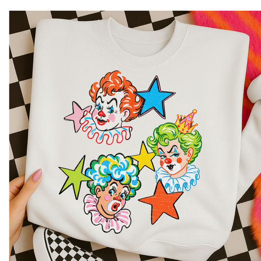 Creepy Clowns Full Color DTF Transfer