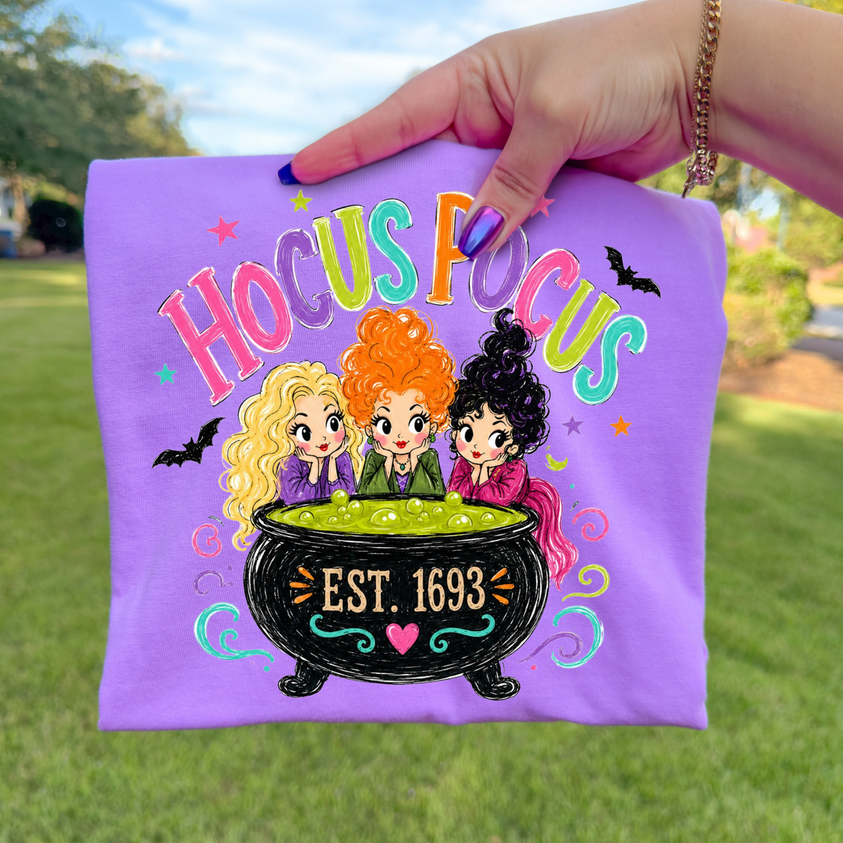 Hocus Pocus (Hand Drawn) Full Color DTF Transfer